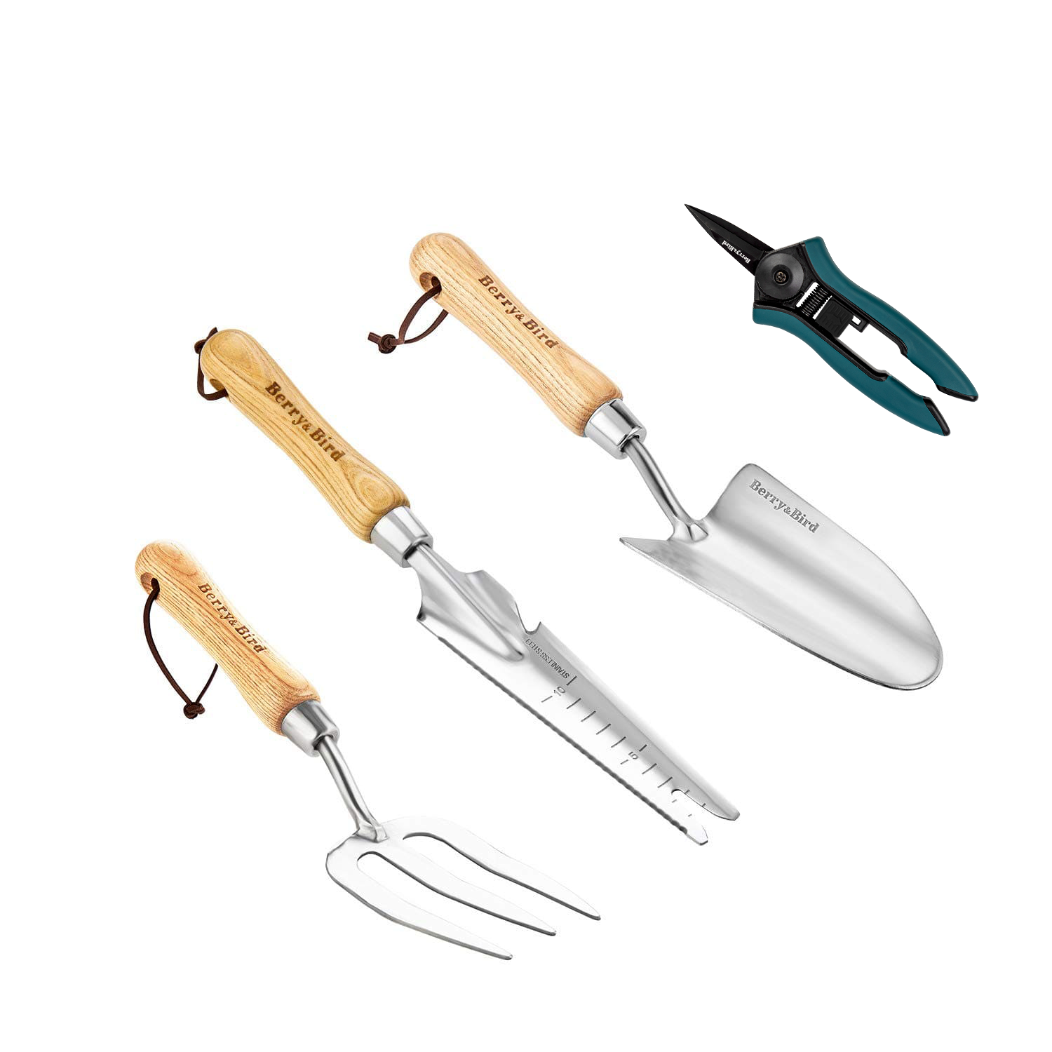 stainless steel garden hand trowel Garden Tool Set 4 PCS Stainless Steel Gardening Tool Kit(Hand Trowel,5 – BerryandBird