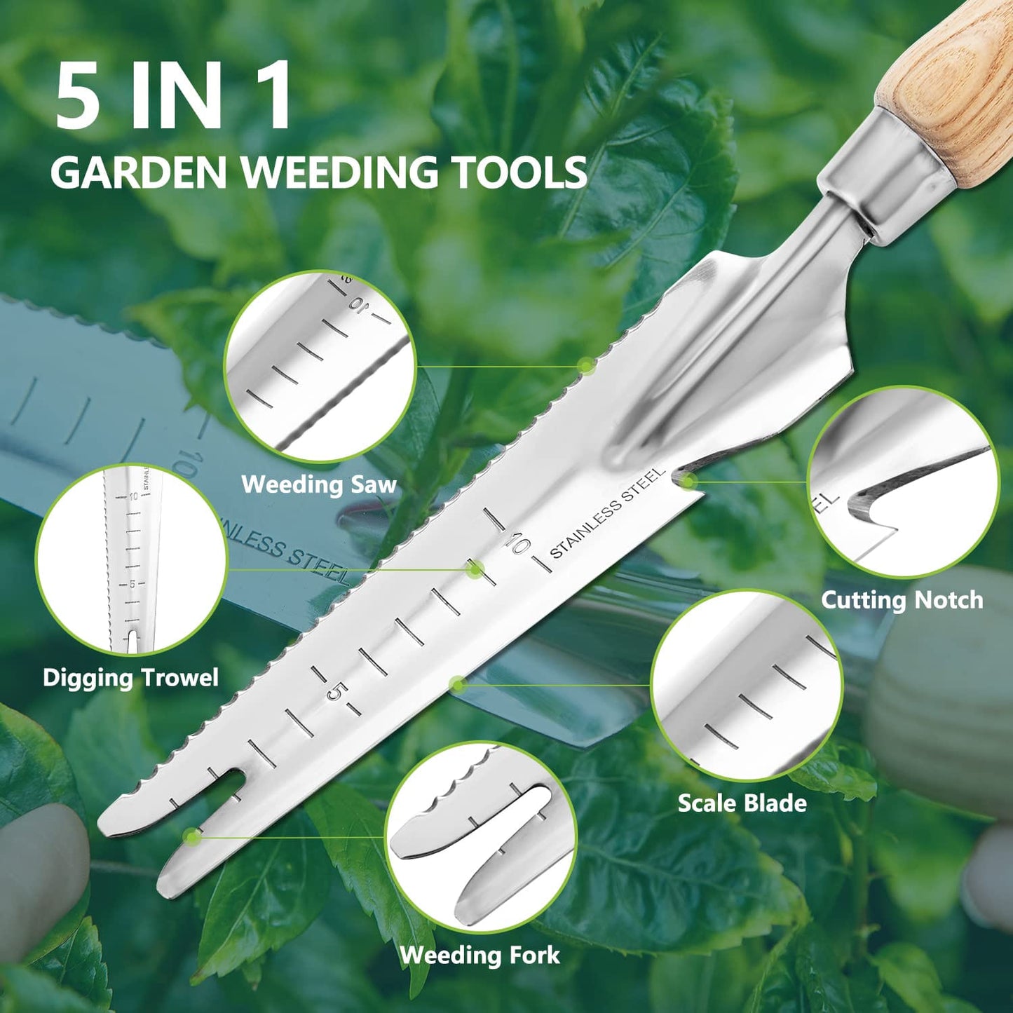 Garden Tools Weeding Tool Multifunctional Manual Weed Puller & Digging Knife