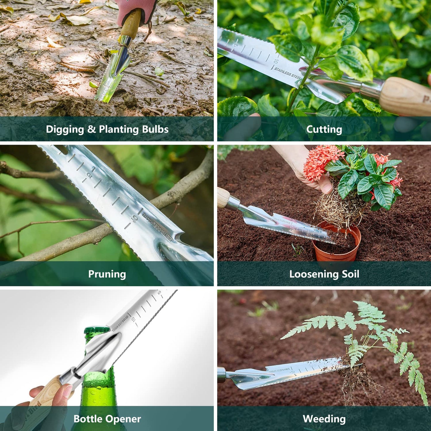 Garden Tools Weeding Tool Multifunctional Manual Weed Puller & Digging Knife