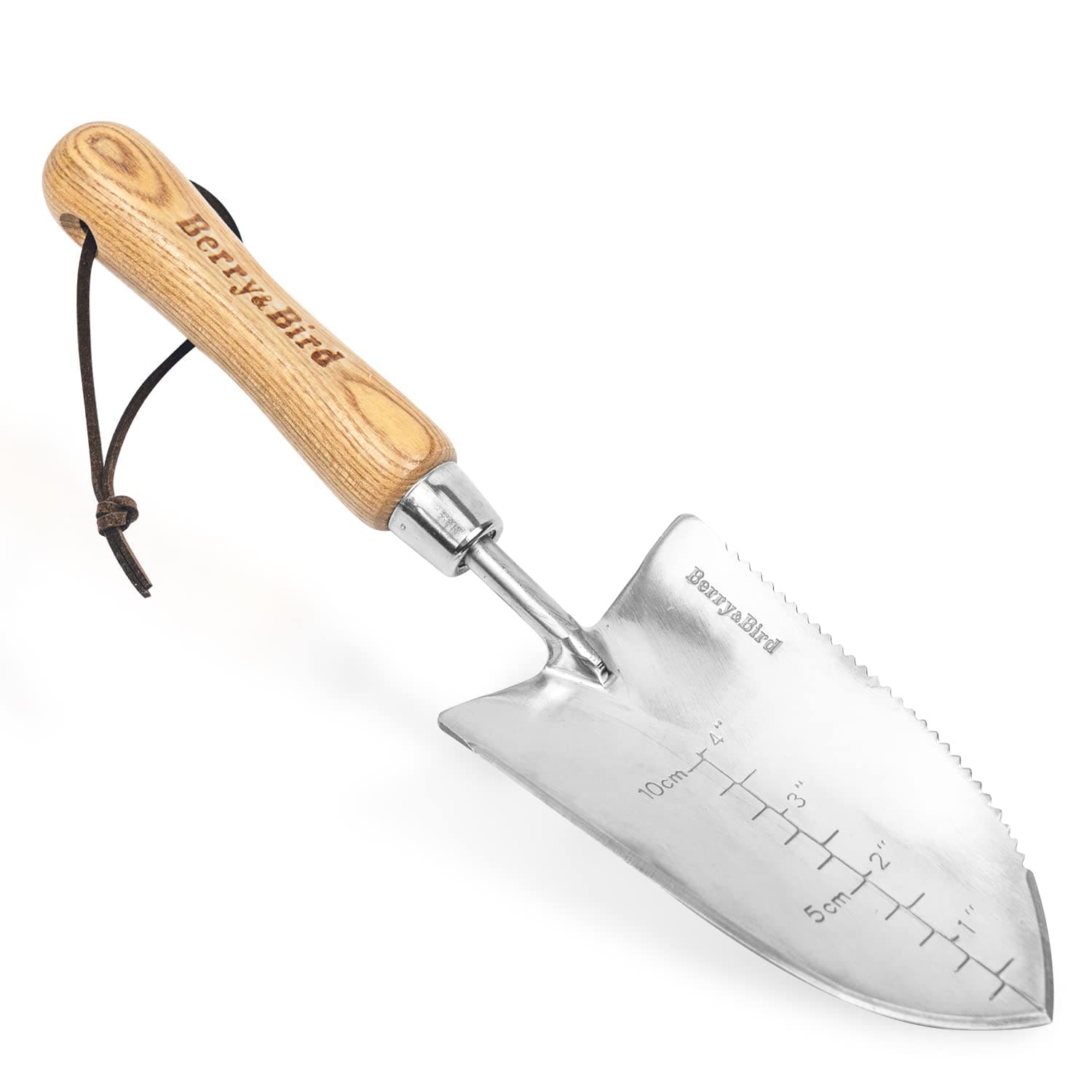 garden trowel wooden handle Garden Trowel Potting Serrated Planting Trowel with Wood Handle