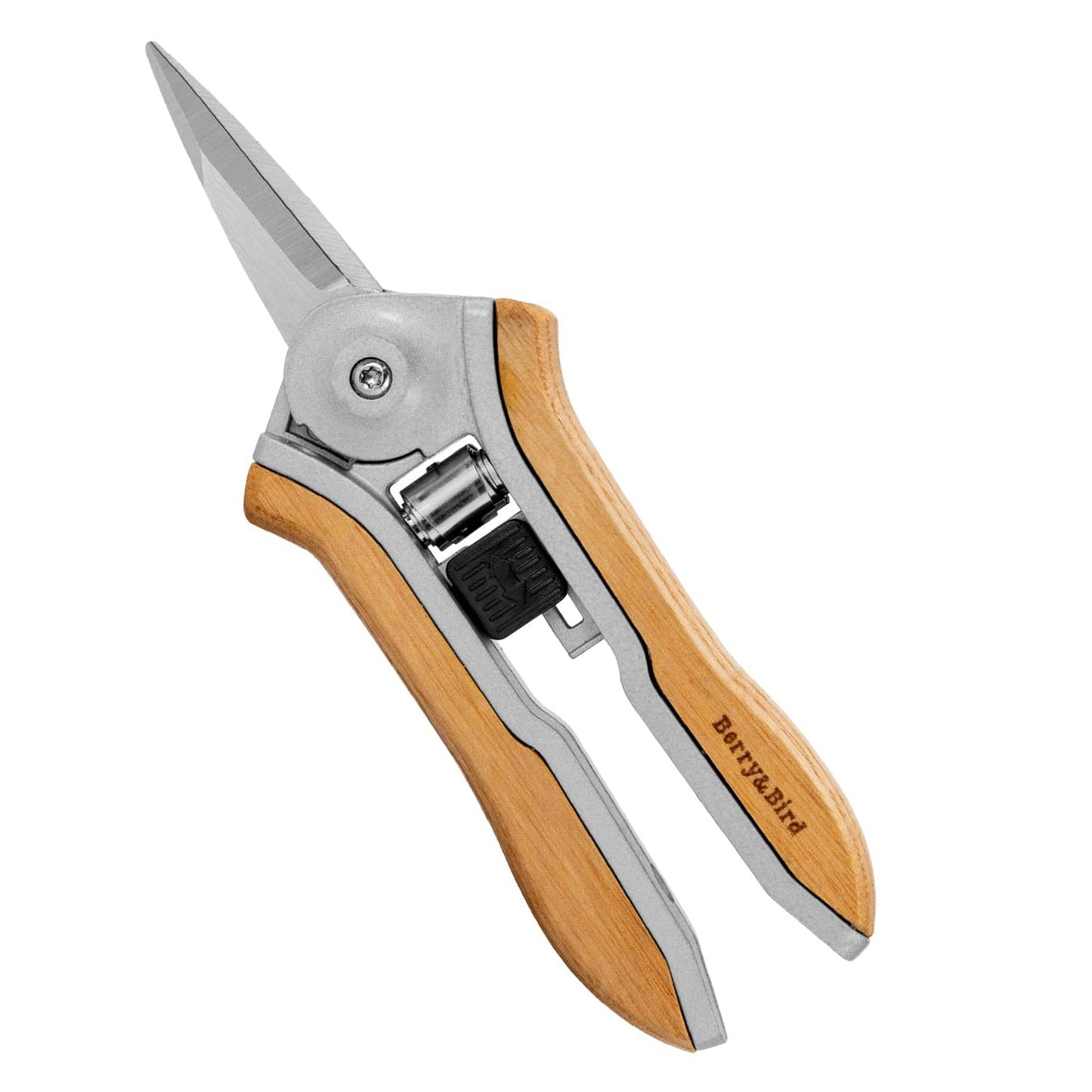 long handled scissors for garden Garden Shears Wood Handle Pruning Snips 6.1 inch Stainless Steel Garde – BerryandBird