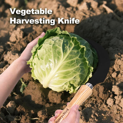 Garden Tools Grass Sickle with Sawtooth Hand Sickle with Heavy Duty SK5 Carbon Steel Blade