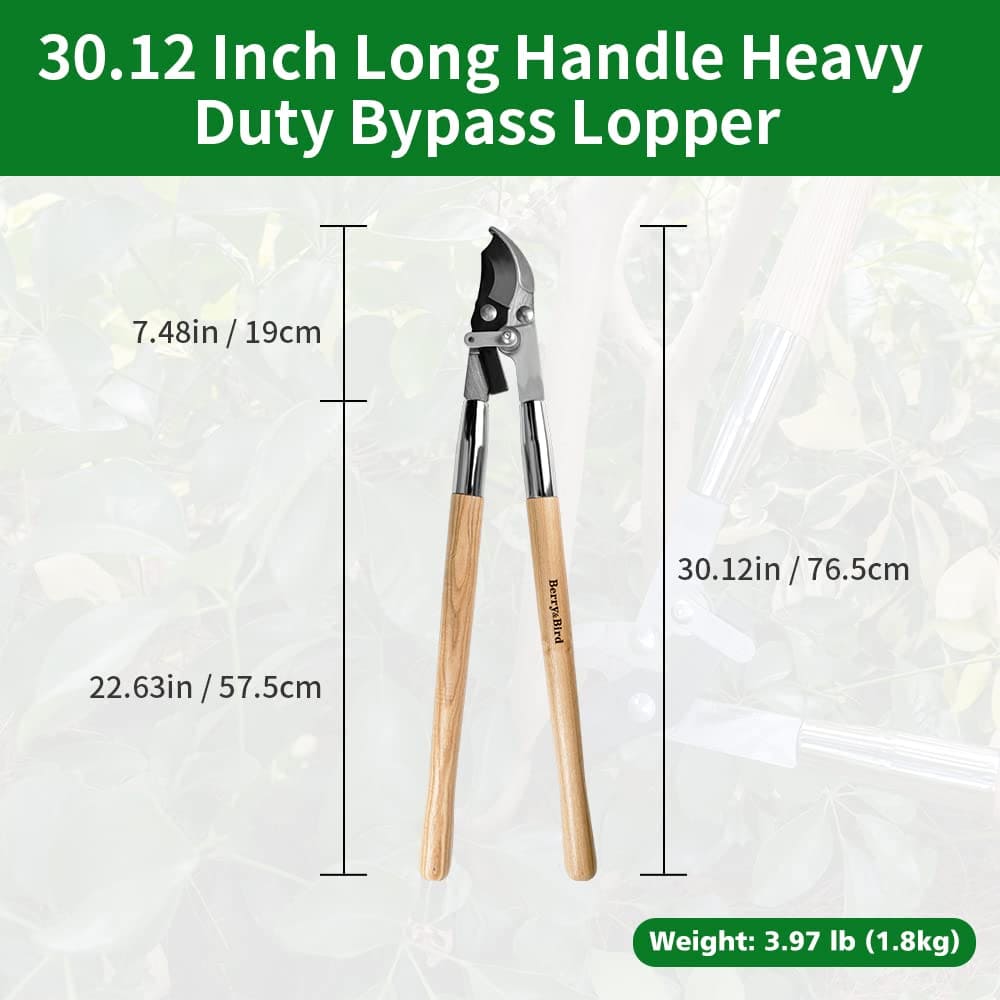 Garden Tools Tree Loppers 30 inch Long Handle with Compound Action