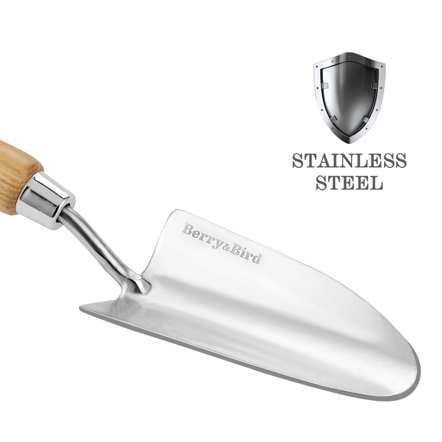 magnolia home garden trowel Garden Tools Hand Trowel 13.1 inch Stainless Steel Potting Soils Scoop – BerryandBird