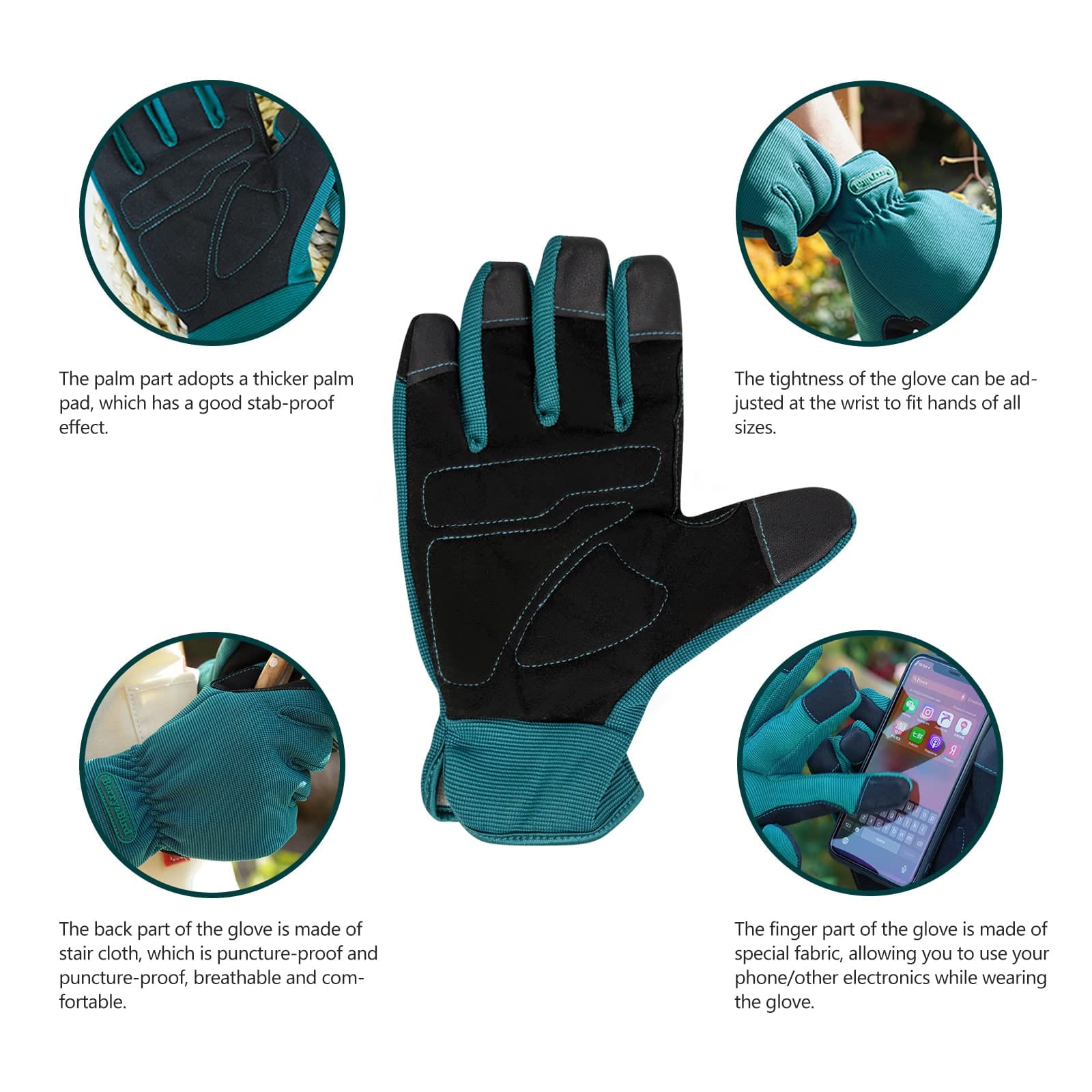 auntie pricker gardening gloves Gardening Glove puncture resistant for Men and Women – BerryandBird