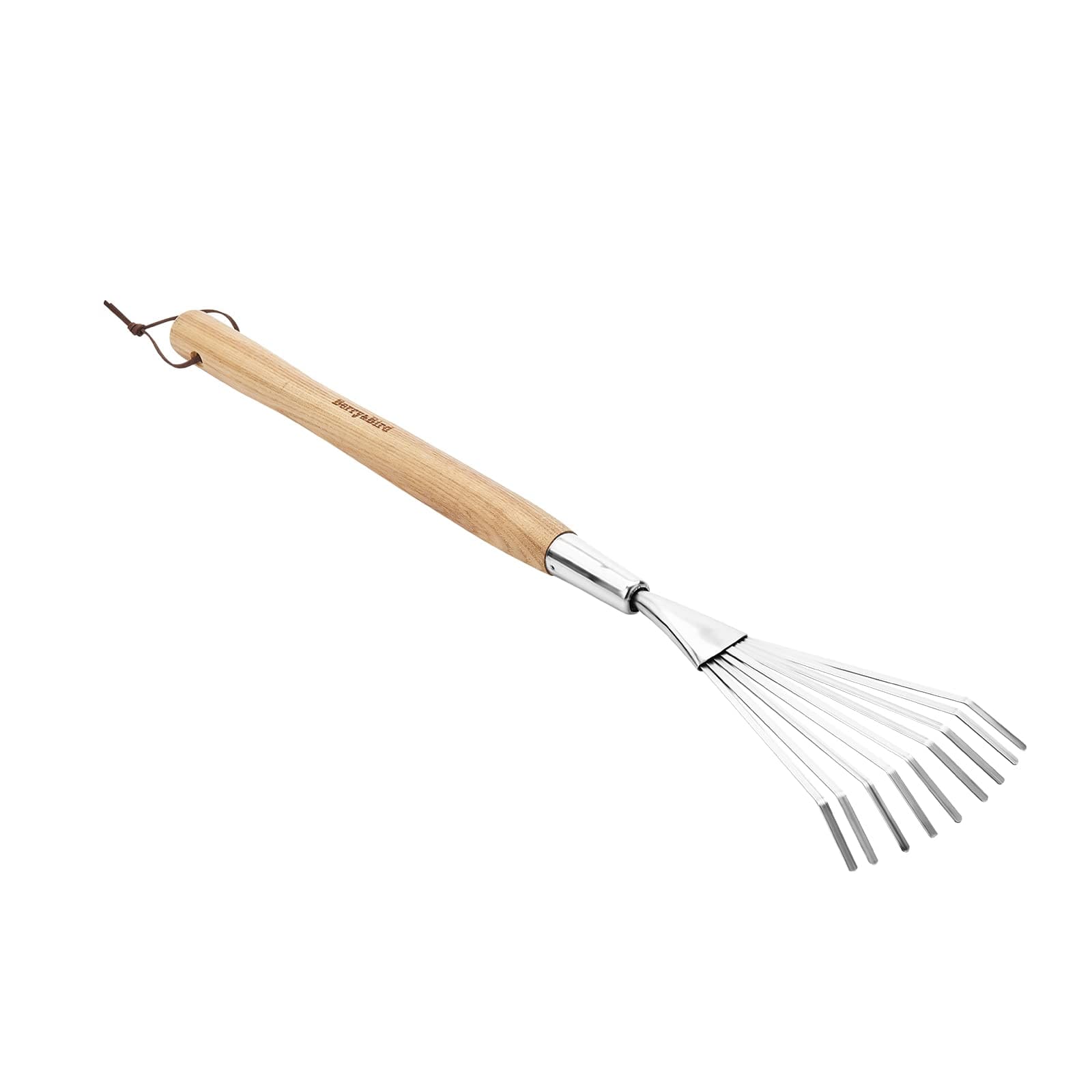 Grass Rake Handle Garden Tools Grass Rake 26.8 inch Stainless Steel Grass Rake 9 Tines F ...