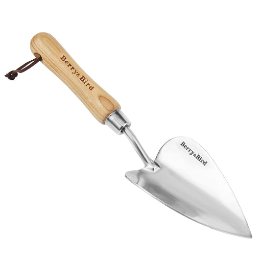 Garden Tools Potting Trowel Stainless Steel Hand Shovel with Wood Handle