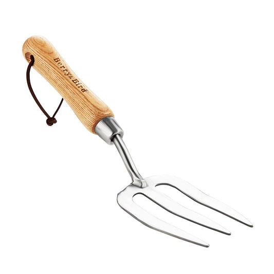Garden Tools Hand Fork Stainless Steel with Wood Handle